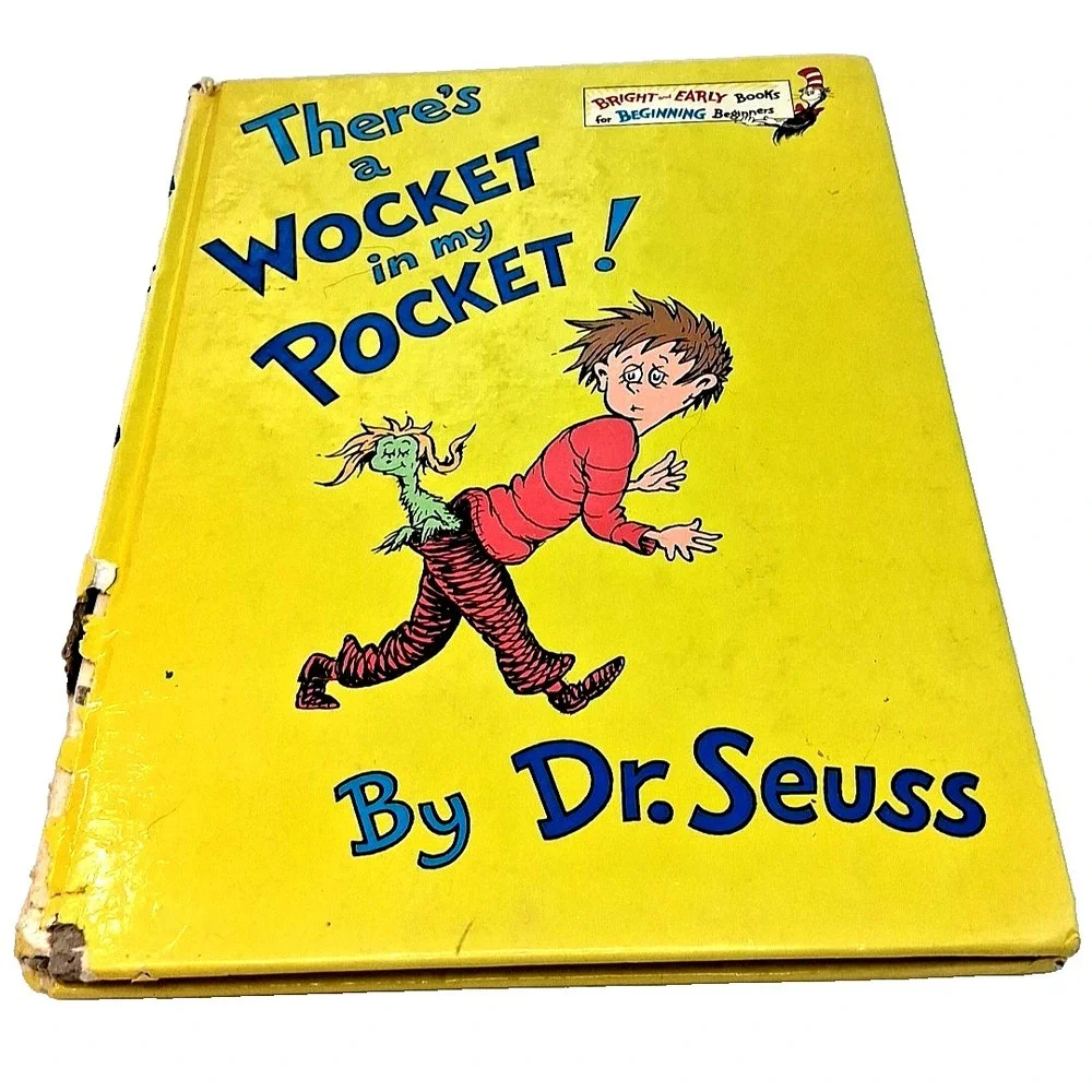 There's a Wocket in My Pocket Dr. Seuss 1st Edition 1974 Bright and Early Books